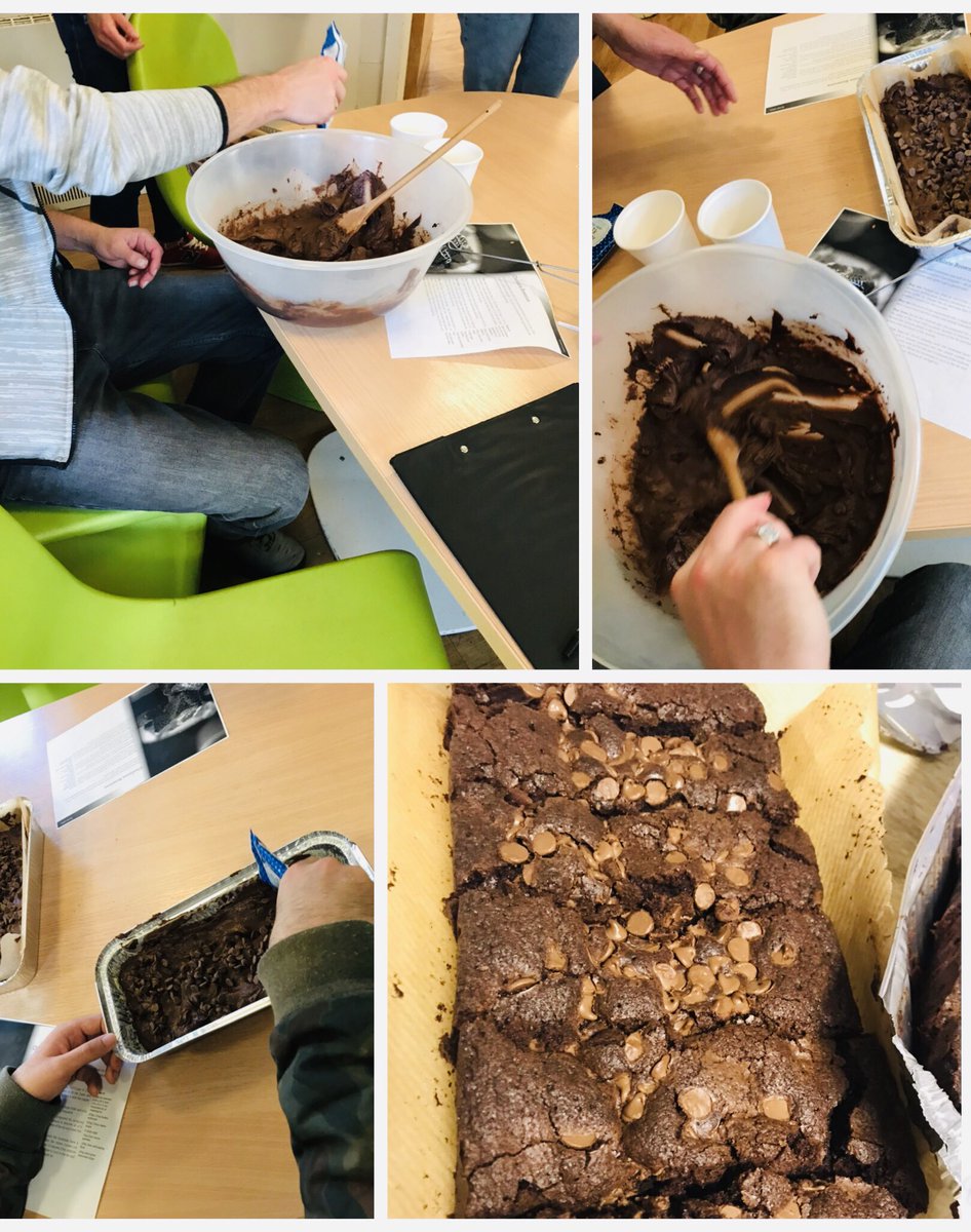 tannicoleby's tweet photo. Delicious brownies made by our guys on @pavilion_ward with help from our lovely HCA’s Amber and Mika and OT’s Kate and Roger 🍰🍫🥧🍪 @MillView_OTteam @jodiek511 https://t.co/mv61lFAmcc