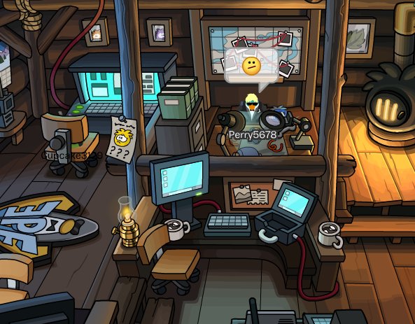 CPperry5678's tweet photo. #Day2 #Redpuffle. Hoy en el campamento de la EPF, @Paula_Cp1, y más agentes, hemos podido recuperar los 5 chips y el control del puffle rojo. Seguiremos informando, que siga la búsqueda. #OpPuffle2 #OpFinal https://t.co/7JDY6UnmK2