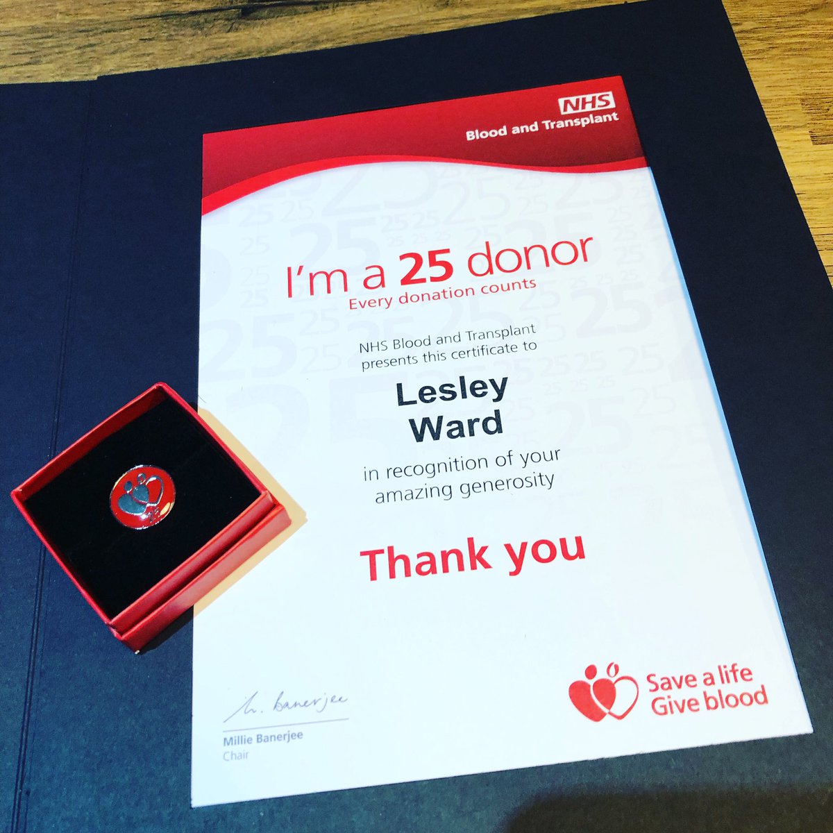 lesley_wardPA's tweet photo. Something a little bit wonderful in todayβs post... thank you @GiveBloodNHS #giveblood #savealife #itreallydoesnthurt https://t.co/5BQ6Ec2MCV