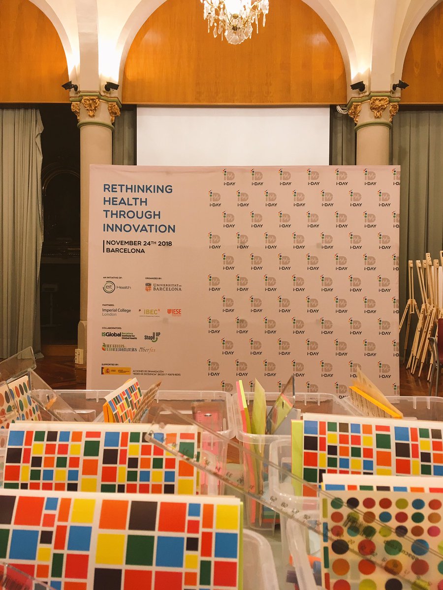 iDayBarcelona's tweet photo. Every detail matters! Getting ready for tomorrow first i-Day at @UniBarcelona @EIT_iDay @EIT_Health_es @NutriMetabolom @CIBERFES #eithealth #innovationdays #takeitforward #innovationiacoming https://t.co/0vs24yQtly