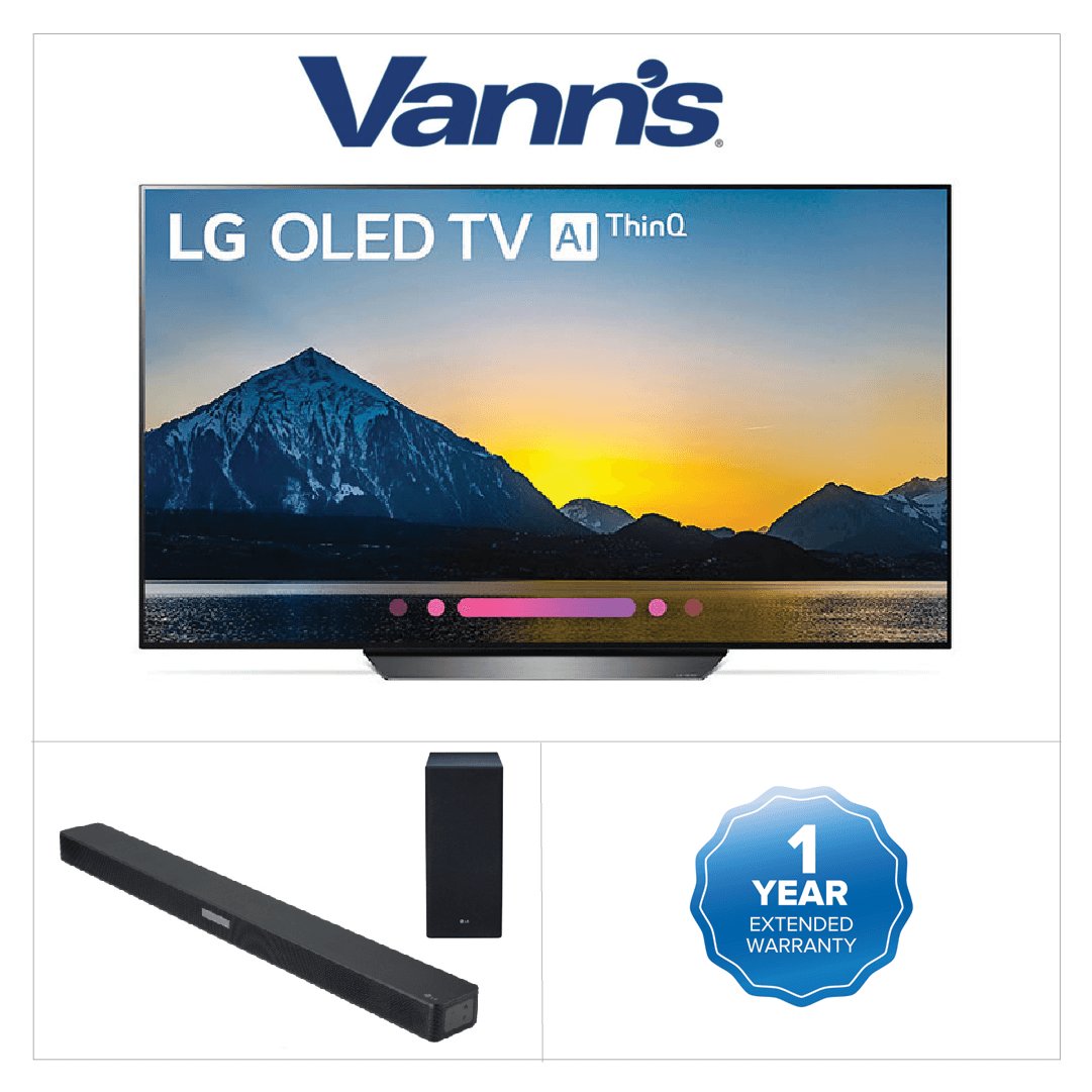 vanns's tweet photo. It’s Black Friday at Vann’s. Get an LG 55-Inch 4K UltraHD Smart TV plus an LG Soundbar with Virtual X Sound and an extra year of warranty for only $1,596.99! https://t.co/KhxvanfYzE

➡️Shop Now ➡️ https://t.co/KhxvanfYzE https://t.co/wxJlhAMecZ