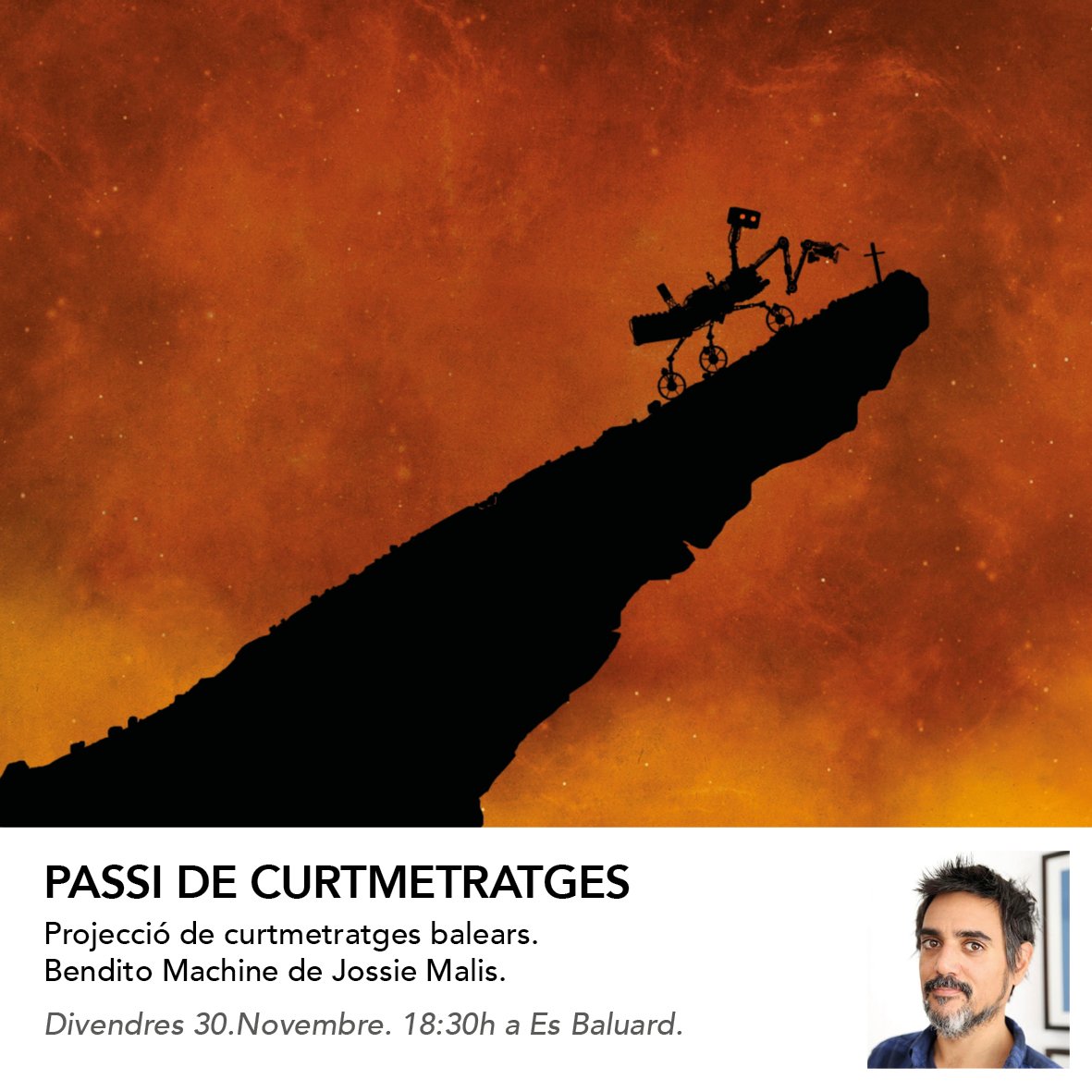 mecalbalears's tweet photo. #mecalbalears #projecció de #curtmetratges #balears @EsBaluard #benditomachine #jossiemalis @Zumbakamera https://t.co/GtxQduH0ou