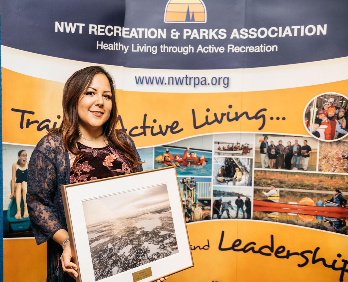 nwtrpa's tweet photo. For over 20 years, the NWTRPA has celebrated continuing efforts and achievements in promoting recreation and active living for all northerners. This post, first in a series on the 2018 Award Winners, features Beth Hudson! @bethiehudson #recforlife #nwt https://t.co/c33Rmvip5r https://t.co/f86AdmTOqt