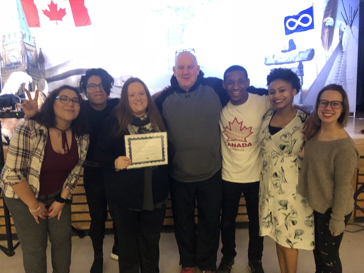 TheMsTatum's tweet photo. Former DV student @Veshone and the rest of the @iamcmovement delivered a fantastic presentation today @DonValleyMS about indigenous culture and heroes!  #TDSB #hopetour2018 https://t.co/Q5NjA3ouWb