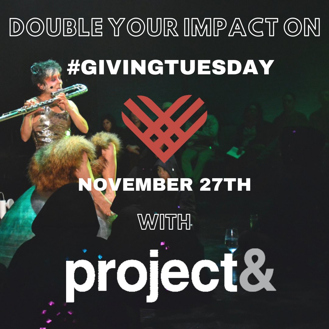 _projectand's tweet photo. On #GivingTuesday DOUBLE YOUR SOCIAL IMPACT through arts and culture by helping us meet our match! For NEW &amp; INCREASED DONORS, see your gift matched $ 4 $ up to $125,000! https://t.co/6bk12R405q https://t.co/uf32o9J5r4