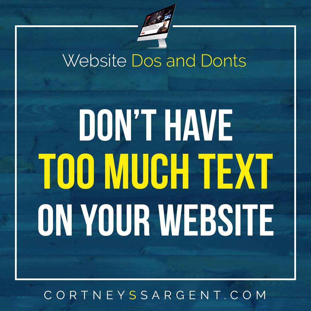 cortneyssargent's tweet photo. #WebsiteDosAndDonts #webdesign #design #kingofbranding #kingofdesign https://t.co/bMk88NvYDx