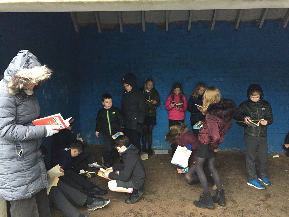 stpetersgala's tweet photo. Primary 7 have enjoyed the โstop everything and readโ bells this week, even when outside! Miss Pearce and Mrs McGowan will definitely be continuing this. #bookweekscotand #readingforenjoyment @BookWeekScot https://t.co/vpQpJx9RX5