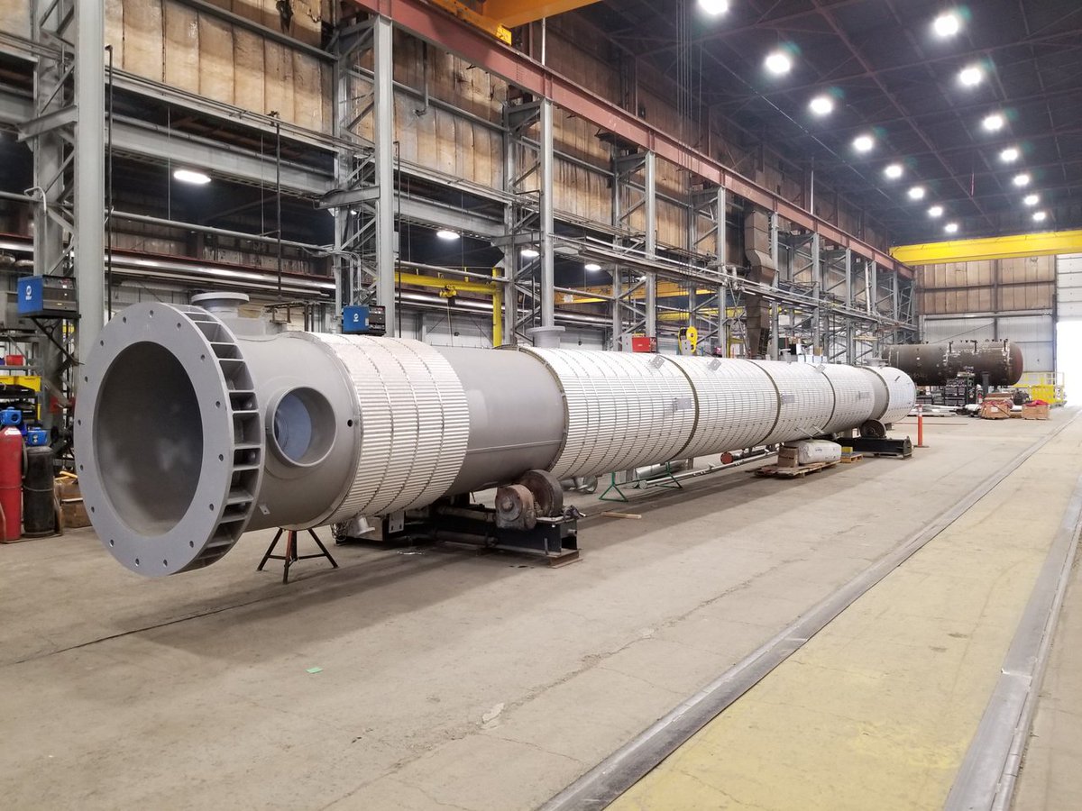 Friday sneak peek:This is a De-Ethanizer Tower. It is 54 inches in diameter &amp; 65 feet long. 

It is a pretty impressive piece of machinery and the great thing now is that we can build equipment like this right here all within our new location.

#EverydayMaverick #infrastructure