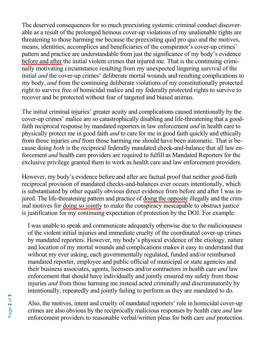 CaputDolores's tweet photo. 23.  

If enough people RT this thread &amp; understand the corruptions’ scope/hierarchy, then that will defeat the crimes’ purpose trying to kill me to suppress evidence to obstruct justice 

RT thread

Watch video https://t.co/5rPpvMgiGH
 
#ProtectDavid

#StopMedicalControlFraud https://t.co/O5ADFe1mNF
