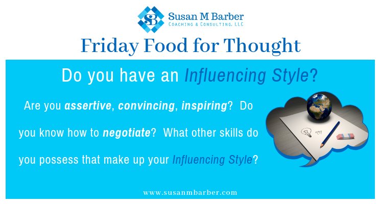 SusanMBarber's tweet photo. What is your influencing style? Do you know?
#influencingstyle #influencingothers #leadership https://t.co/qxR8N4kzCf