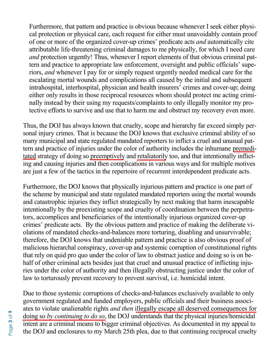 CaputDolores's tweet photo. 23.  

If enough people RT this thread &amp; understand the corruptions’ scope/hierarchy, then that will defeat the crimes’ purpose trying to kill me to suppress evidence to obstruct justice 

RT thread

Watch video https://t.co/5rPpvMgiGH
 
#ProtectDavid

#StopMedicalControlFraud https://t.co/O5ADFe1mNF