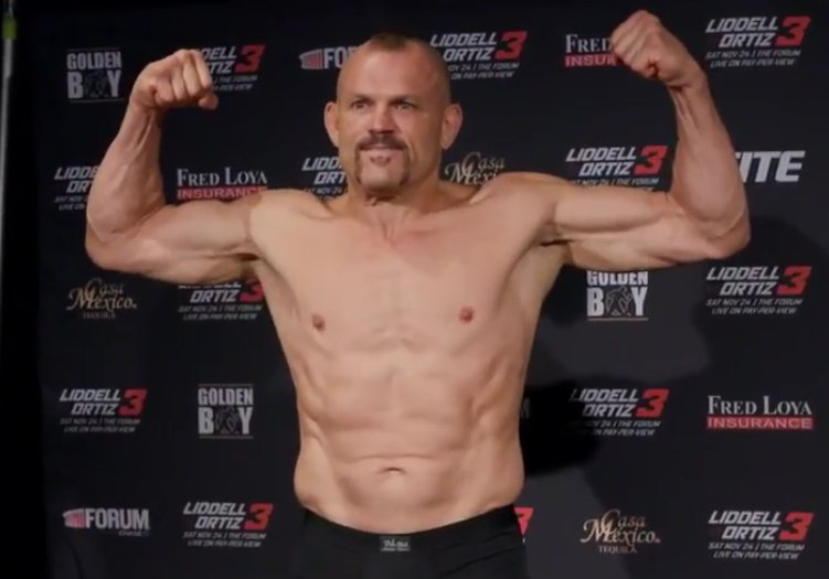 jedigoodman's tweet photo. Chuck Liddell 203.4 
#LiddellOrtiz3 https://t.co/6Cisp8fS10