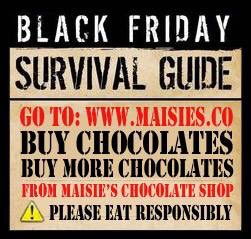 Maisiesdudno's tweet photo. Only way to survive Black Friday -www.maisies.co
#chocolate #BlackFriday #NorthWales https://t.co/BHqqBHL2Yp
