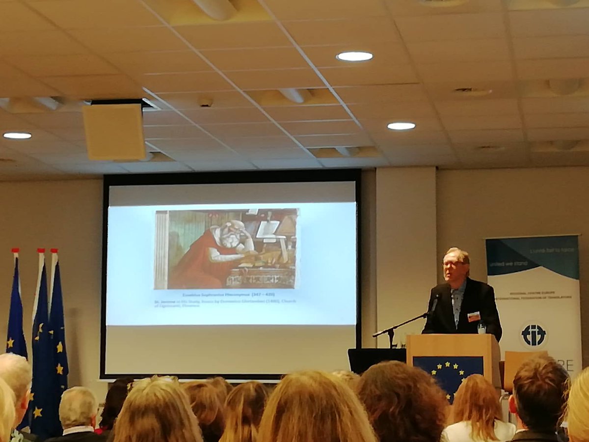 sydise's tweet image. Miranda Papadopoulou, our Treasurer, represented SYDISE in the Conference "How can intellectual property legislation benefit translators?" organized by FIT @FIT_Europe held today at the Hague. Interesting topics for both translators and interpreters! #sydise #1int