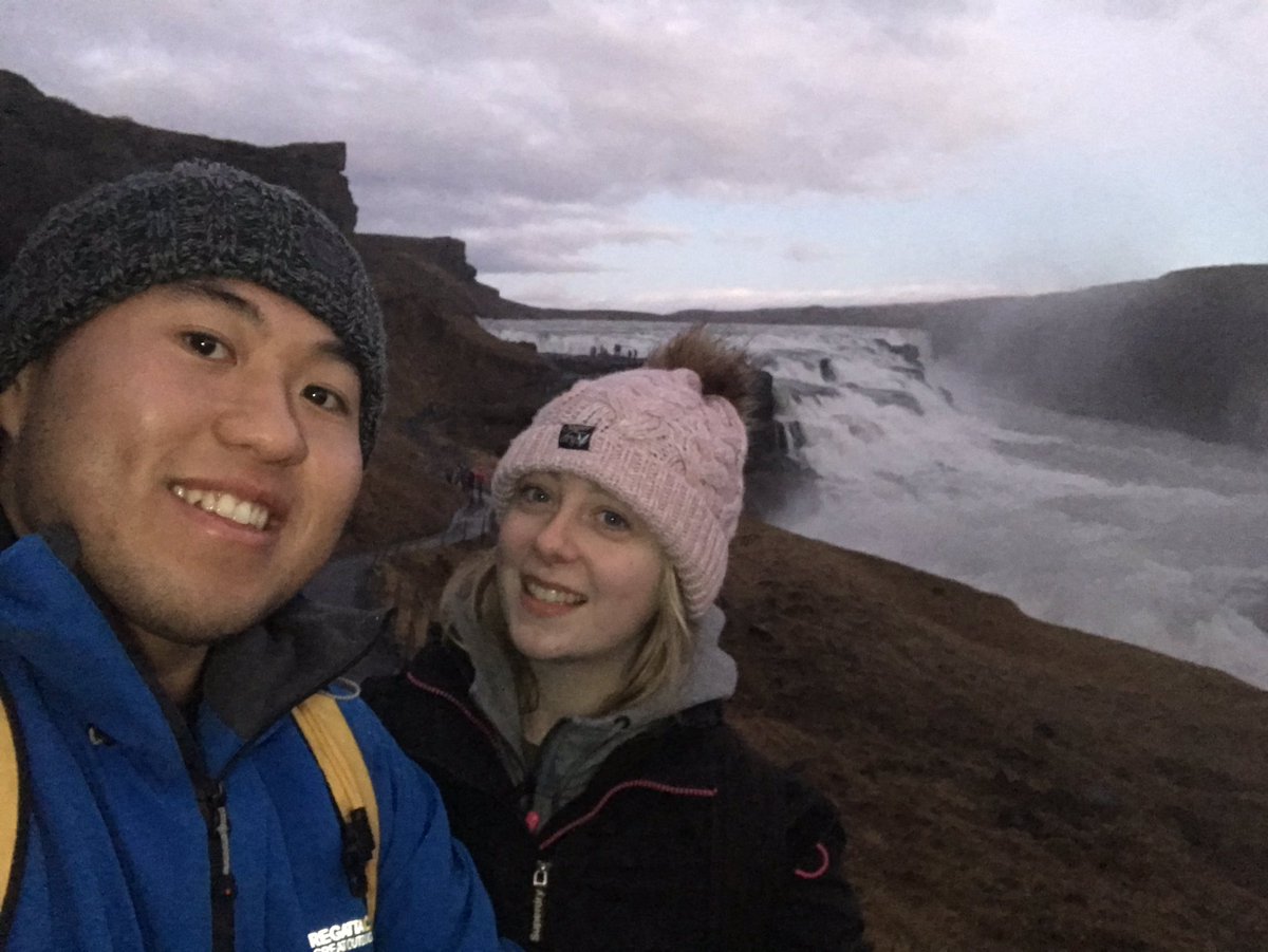 KatieAnnTaylorx's tweet photo. Traveling around the south of Iceland has been one of the most amazing and unreal experiences! Especially travelling with this one as well! @AlanChen3 https://t.co/WLsfl6XNN1