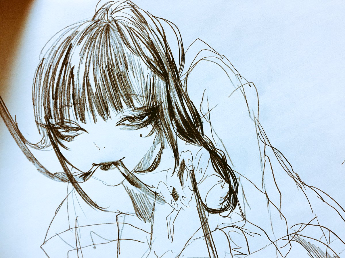 「手癖ラフ 」|さしみやま / SashiMiyamaのイラスト