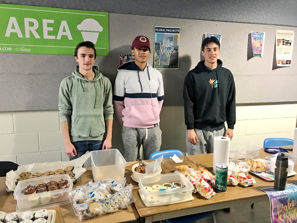 AlgonquinSS's tweet photo. Goodies galore (for a great cause!) at the #ACGlobalProjects bake sale happening now on the 1st floor of B Building! πͺπ
Treat yourself and help support #ACvolunteers who will be travelling to Guatemala to install a solar power system! https://t.co/XTWFwlmotP
