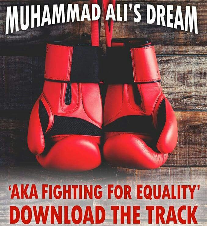 On a Micro budget chaps i produced &amp; storyboard written this track  which features 18 professional boxers including american Boxing legends &amp; just informed that I can use an iconic piece of Ali art for the Bowie / lennon Referenced feature film I have written.  One happy kook x
