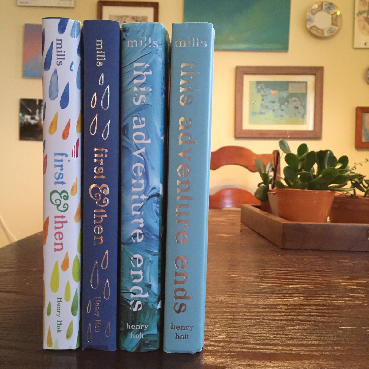 elmify's tweet photo. A heads up: hardcover editions of FIRST &amp; THEN and THIS ADVENTURE ENDS are on sale through @Papyrus_Online for just $5!!!!! For hardcovers!!!! https://t.co/1GU52BQ1n6 https://t.co/8573bNtCOv