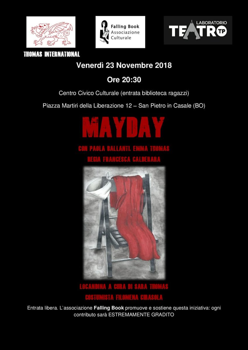 FallingGroup's tweet image. Mayday: un grido di allarme per svegliare le coscienze addormentate che lasciano scivolare nell’indifferenza la progressiva erosione dei diritti delle donne. Mayday: una parola d’ordine per chi non si rassegna alla caduta delle libertà. Resistete con noi