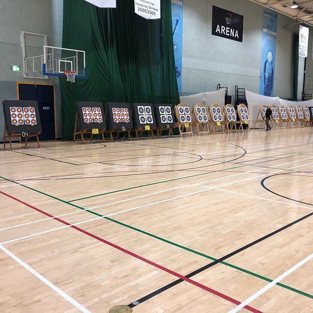 DCU Archery ready for our varsity tournament tomorrow.
