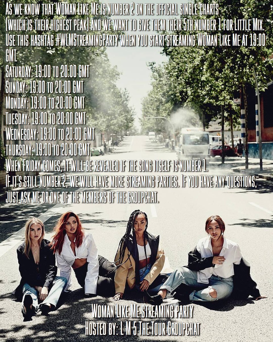 womanIikebutera's tweet photo. Information about the Woman Like Me Streaming Party #WLMStreamingParty (Hosted by LM5 The Tour Groupchat) https://t.co/YbGqzcqswM