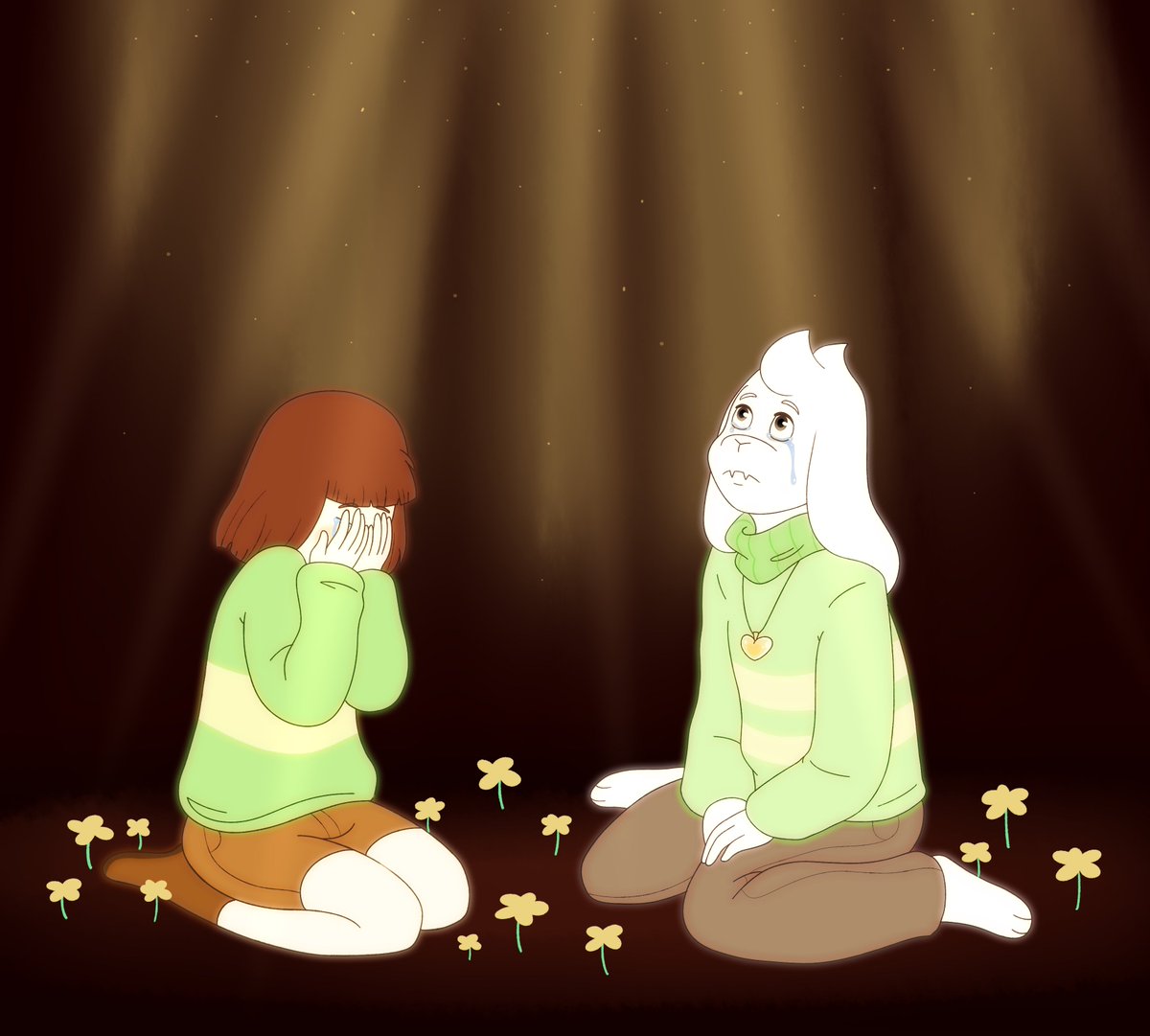 BlueRainy4's tweet photo. #chara #asriel #undertale #chasriel #chasriel #art https://t.co/GOtPmfuXP2