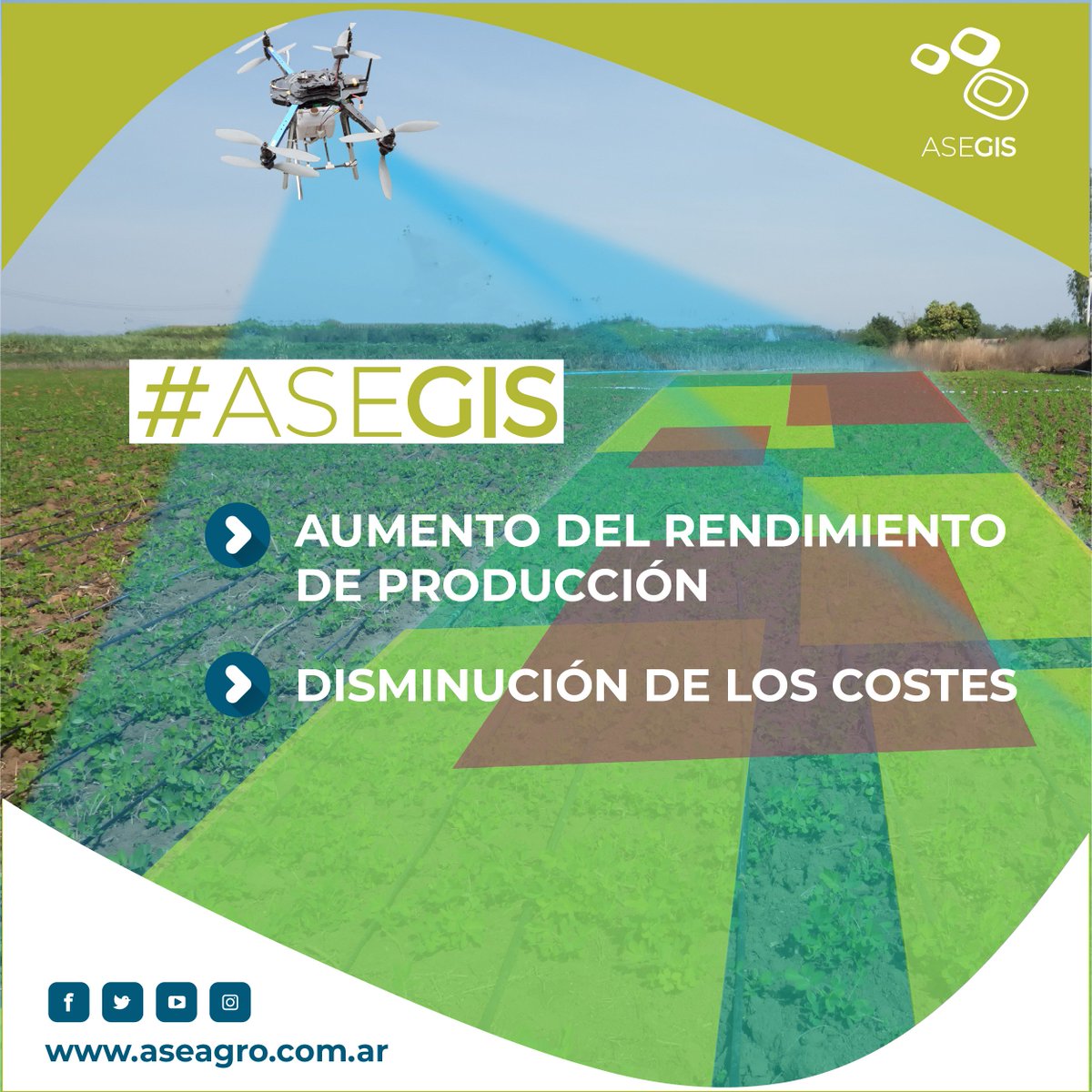 AseagroAG's tweet photo. La tecnología de #AseGis te va a ayudar a 🔝 #Aumentar el rendimiento de tu #Producción 📈 y disminuir los costos📉 con una baja inversión, en un entorno colaborativo, ahorrando tiempo⏰poniendo a tu disposición los resultados en la nube☁
Visitá👉 https://t.co/mu3lF1tqVa https://t.co/IpBo9KzJwN