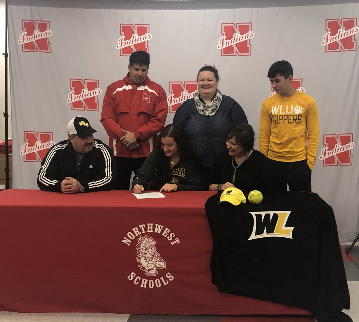 a_welsh12's tweet photo. super excited to announce that i’ll be continuing my academic and athletic career at WLU!!! so thankful for all the coaches and players that pushed and helped me along the way!!!! :-)) 💛🖤 https://t.co/ZrSAXeMlpL