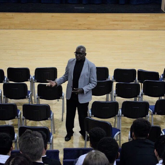 boomsatsuma's tweet photo. @RudolphWalkerDA speaking with Yr10 students at City Academy about his career and the Rudolph Walker foundation drama Festival. Boomsatsuma's professional acting diploma is proud to be facilitating the first ever bristol school to be involved with this great opportunity.#RWiSDA https://t.co/IgsGBJDlAC