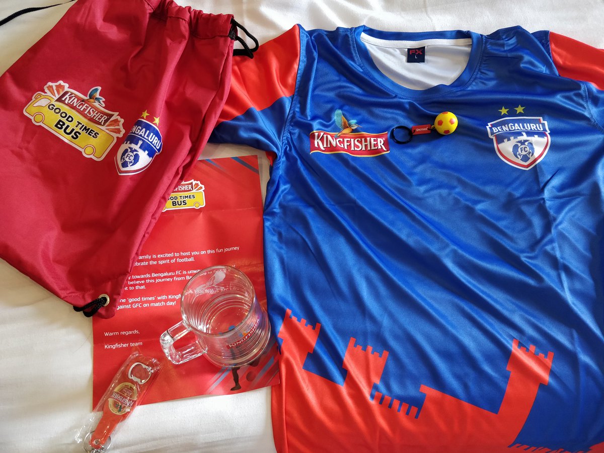 KarthikJannu's tweet photo. Thank you @kingfisherworld !!!

We had a wonderful time being part of the #KFGoodtimesbus travelling with d blue army to #Goa to watch the #GOABEN game live and so happy that @bengalurufc won! #BFC #OhNammaBlues #Kingfisher @WestBlockBlues #Goa #NammaBengaluru https://t.co/WDd4ZGomqF