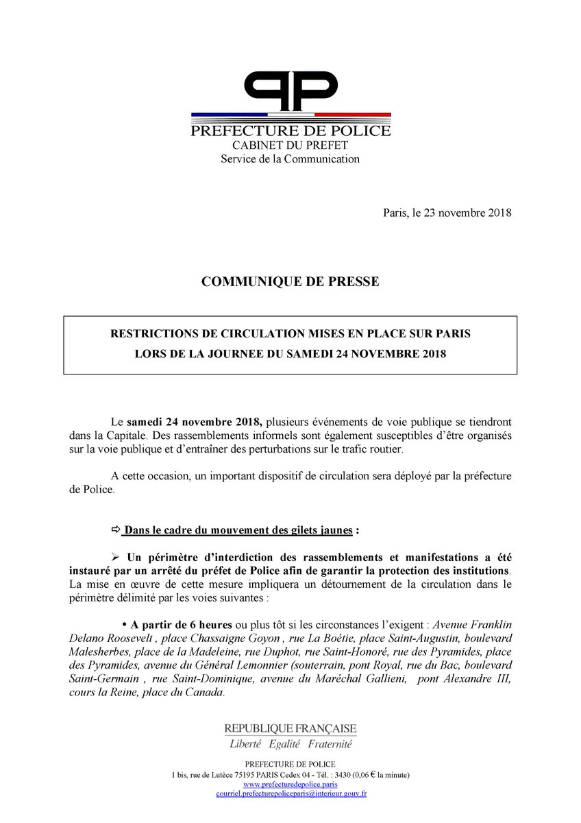 Préfecture De Police On Twitter Circulation Demain