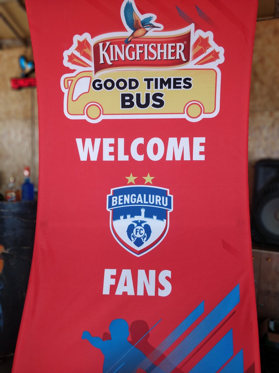 KarthikJannu's tweet photo. Thank you @kingfisherworld !!!

We had a wonderful time being part of the #KFGoodtimesbus travelling with d blue army to #Goa to watch the #GOABEN game live and so happy that @bengalurufc won! #BFC #OhNammaBlues #Kingfisher @WestBlockBlues #Goa #NammaBengaluru https://t.co/WDd4ZGomqF
