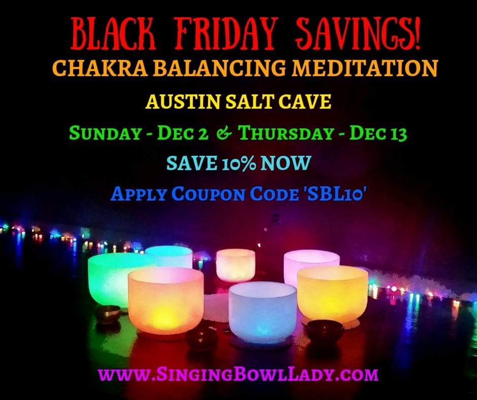 Be_Bowled's tweet photo. CHAKRA BOWLS @ AUSTIN SALT CAVE ... Nothing like it ... Be Bowled 
 Info:  https://t.co/wpOLTojw3e 
#BlackFriday #chakras #halotherapy #soundbath #quartzcrystal #atx #singingbowls #meditation #austinmusicscene #freakingamazing https://t.co/0wu0QSWkxI