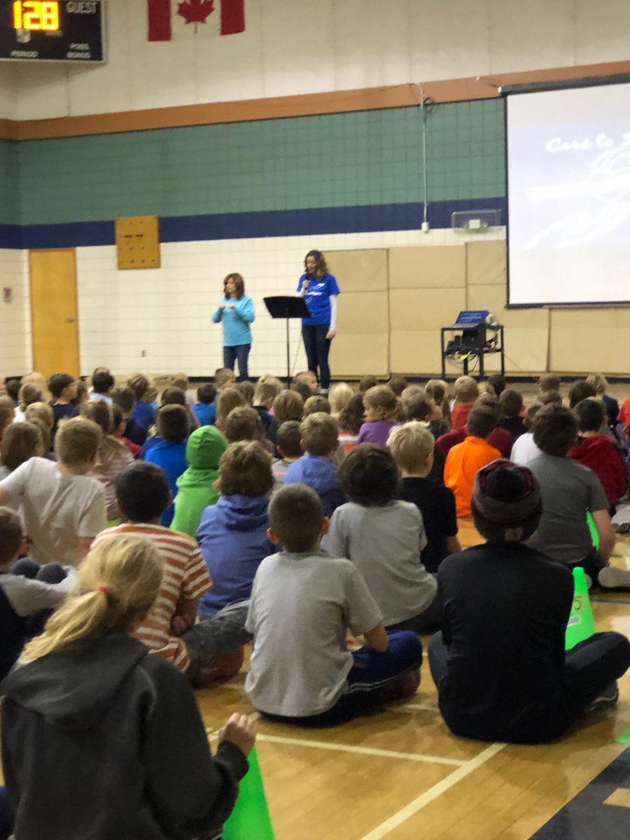 KleefeldHSD's tweet photo. Kick Off Assembly for our Kleefeld School Food and Toy drive for Grunthal caring hands!  120 cans of soup are needed for one distribution day.  There is no need for anyone to go hungry &amp; we can show our love for others!  We can do this! https://t.co/qhc6twWr0A
