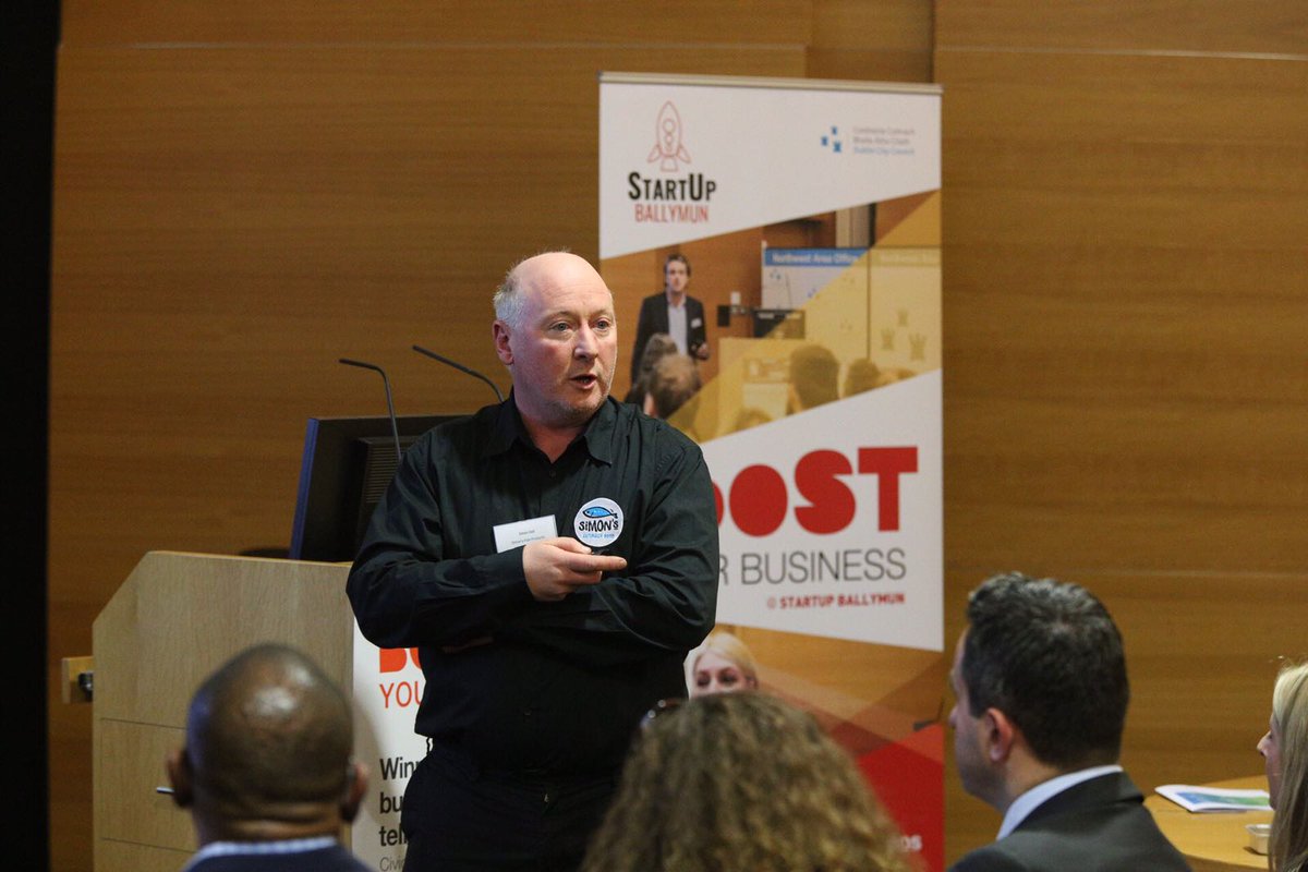 StartUpBallymun's tweet image. Panel member Simon Gell @Simonseafood shares experience of growing a food business in Dublin @StartupWeekDub @PlatoDublin @Bordbia @LordMayorDublin #startupballymun