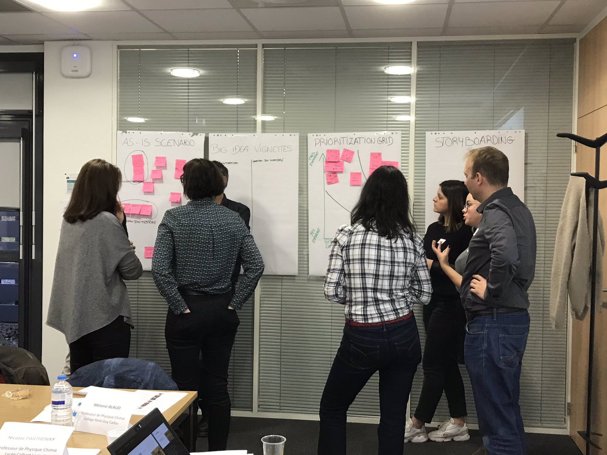 YPBernier's tweet photo. @IBMVolunteers du Lab @IBM_France à #Pornichet un atelier #designthinking intenses les #professeurs s impliquent à fond dans #PEE2018 de la @Fond_CGenial Bonne préparation de @BlondinMuriel, @CatherineCChat et 2 étudiantes en #BTS du #lycee A. Briand de #SaintNazaire https://t.co/MoS4IxVG6v