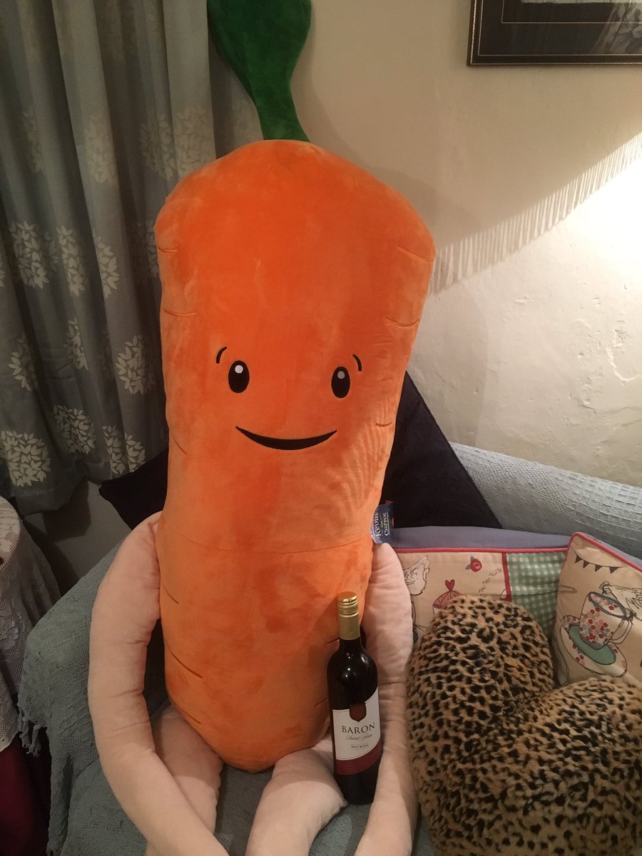 cazzybrynberian's tweet photo. Upstairs #kevinthecarrot has got his hand on #PascalParsnip to keep him under control. Downstairs, I’m concerned that my large Kevin has hit the bottle 😳it’s ok the 🍷is from @AldiUK https://t.co/Aq5ojYyWUp