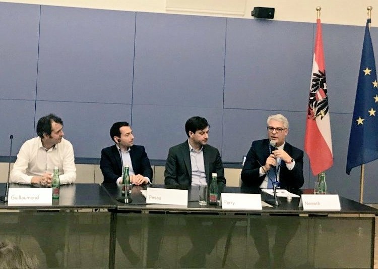 dr_a_nemeth's tweet photo. The highlights of #fintechweek Vienna: Great pitches of six RBI #elevatorlab startups @UniqaVentures new office, #innoenterprise 2018, #fintechladies event, #fintechmatters @weXelerate and a great #fintechaustria panel on the impact of #fintechs at Austrian Ministry of Finance! https://t.co/2M7EZdJYHP