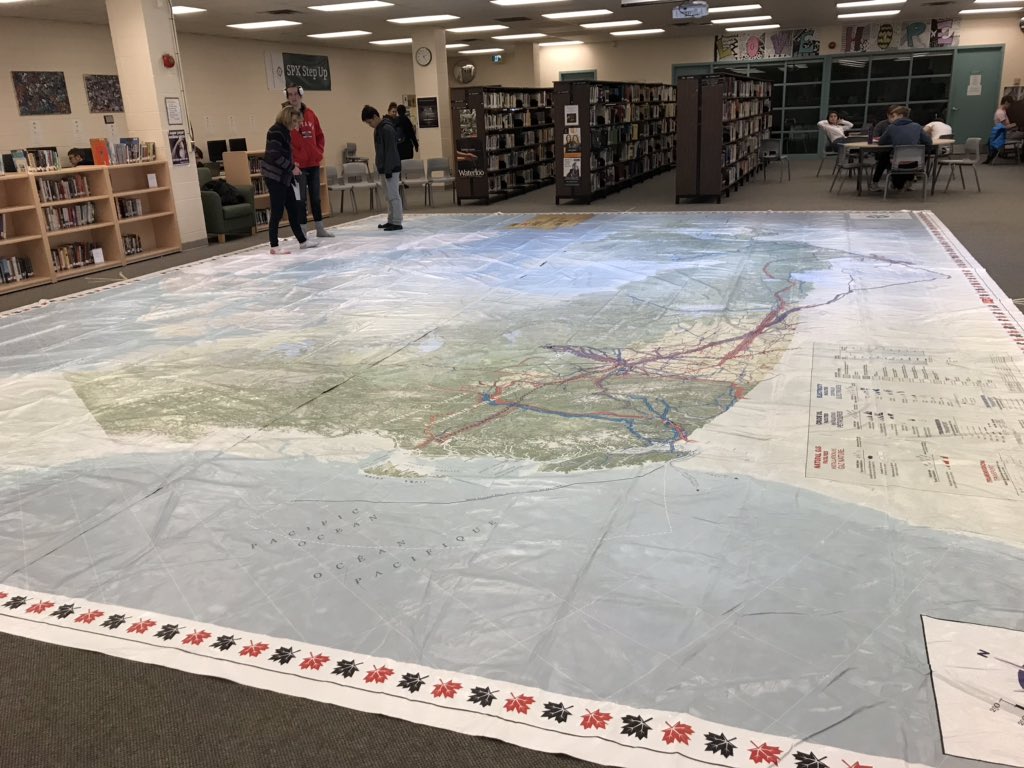 StPiusXOCSB's tweet image. Preparing for the Giant Map Activities connecting #math and #geography #ocsbDeepLearning #ocsbBeInnovative