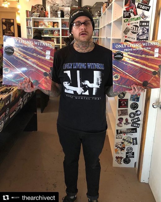 👀 #OnlyLivingWitness 'Prone Mortal Form' 25th Anniversary LP out today! #repost via <a href="/TheArchiveCT/">The Archive</a>