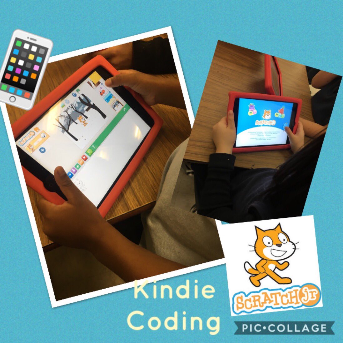 Ms_Clarke7's tweet photo. Kindies at Chester Le exploring the seasons through coding using @ScratchJr . One student said βits winter like outside β @tdsbcodes @LC2_TDSB #kindiecoding #tdsb https://t.co/oU80Ta9GCU
