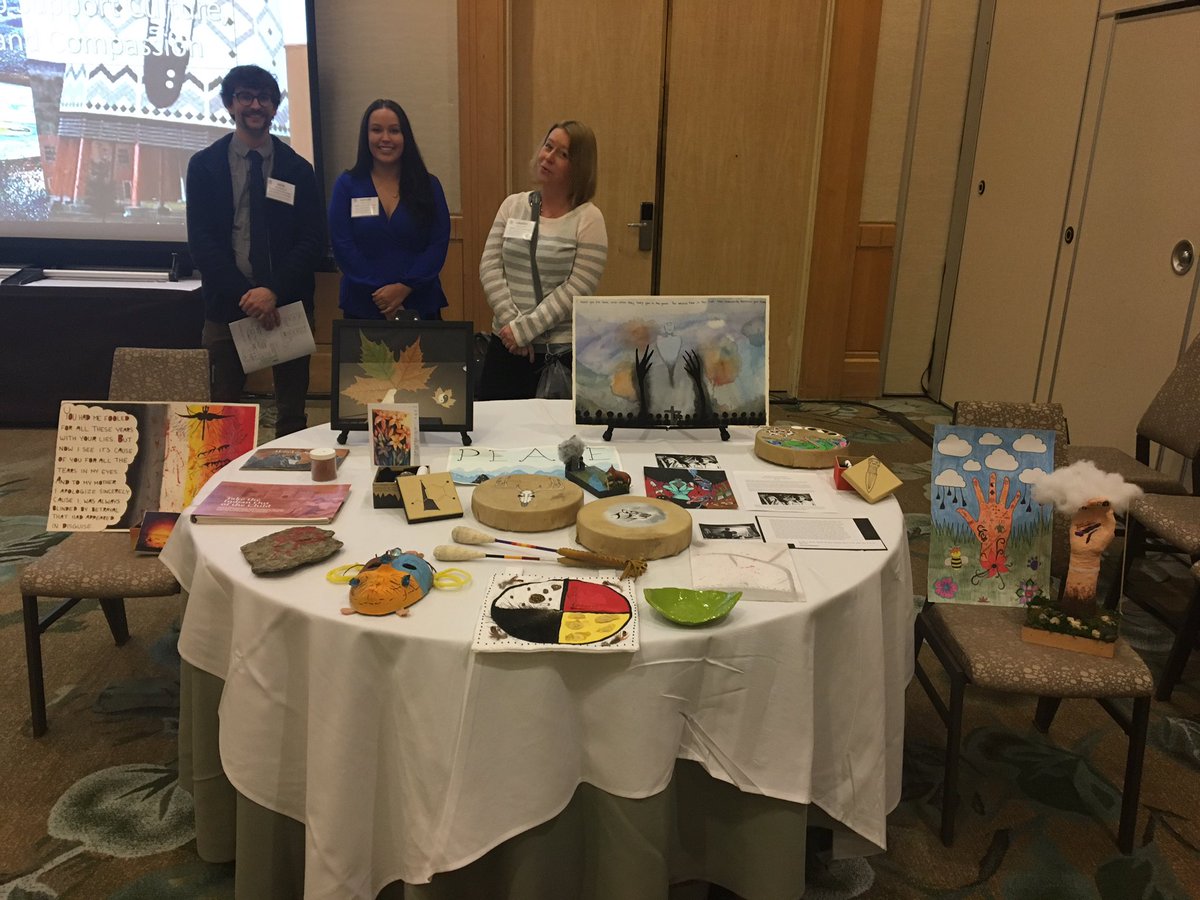 #SD53 Educators <a href="/TaylorBaptiste4/">Taylor Baptiste</a> Lindsey McVicar and Jesse Mckinnon presenting <a href="/FNESC/">First Nations Education Steering Committee</a> #fnesc2018 Education for Healing: Collaboration to Support Culture, Community and Compassion <a href="/ByoungBev/">Bev Young</a> <a href="/Stacer99/">Stacey Smith</a> <a href="/nsearcy17/">Naryn Searcy</a> <a href="/pbritton78/">Paul Britton</a>