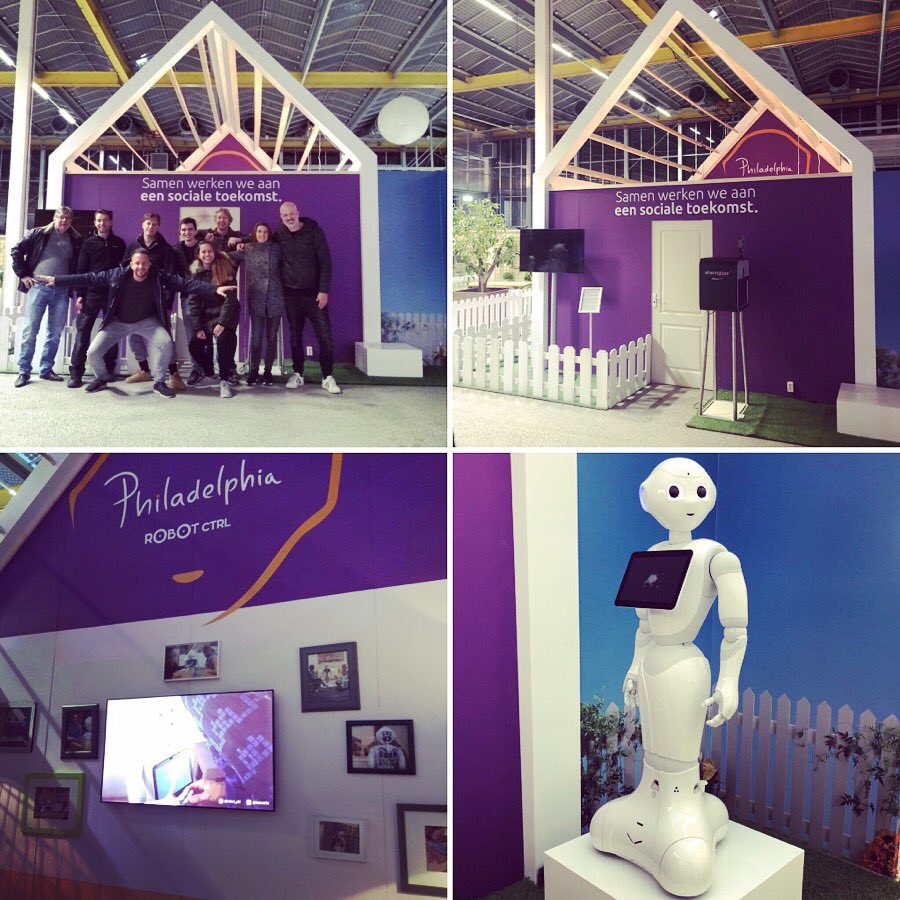 Robot_Phi's tweet photo. Ik ben er klaar voor! Wat is mijn huisje super mooi geworden op #brightday. Lijkt me super leuk om je morgen te ontmoeten en met je op de foto te gaan! @bright_nl @philadelphiazorg #robotphi #socialerobot #philadelphiazorg #robotctrl https://t.co/ib8eUfN1XG