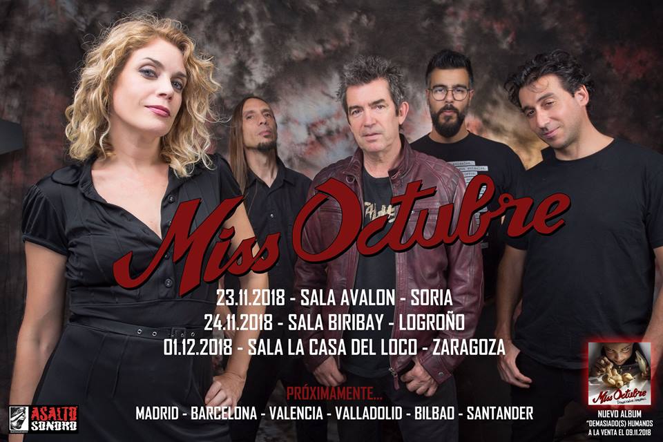 hmthunder_'s tweet photo. El 1 de diciembre, @Miss_Octubre visitan La Casa del Loco de Zaragoza!! Toda la información del concierto aquí!!

https://t.co/d2w9MNJKCX https://t.co/7JsRe1011u