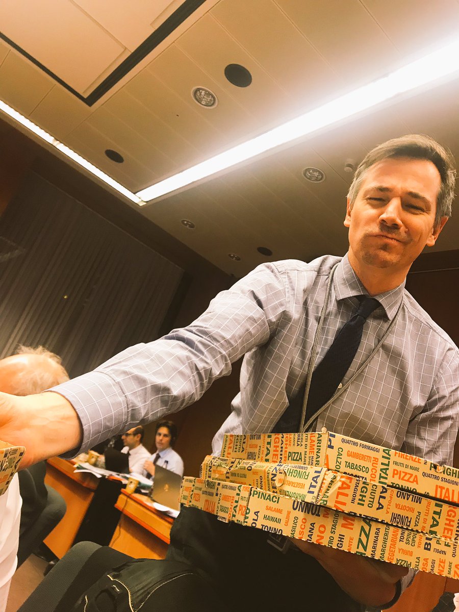 Being treated extremely well by @EU2018AT - Friday night #Coreper, Friday night #Pizza - thank you <a href="/t_oberreiter/">Thomas Oberreiter</a>
