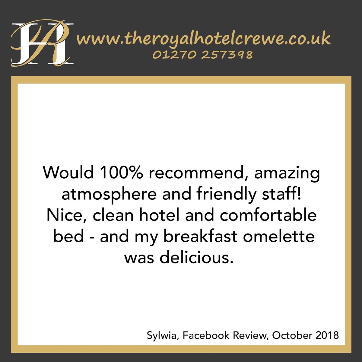 A lovely review from Sylwia on our Facebook page! ✨
To book in with us just give us a call - 01270 257398 📞