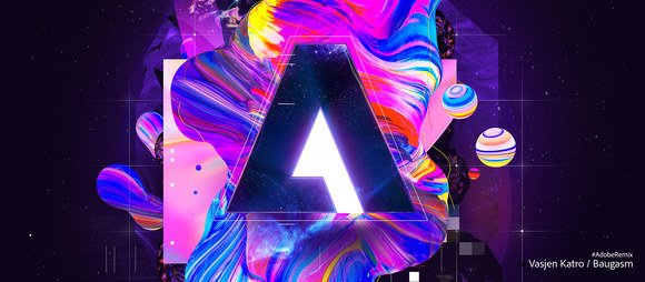 Experimenting with elements from impressionism &amp; sci-fi fantasy, visual designer @Baugasm uses @CreativeCloud and style transfer tech powered by @AdobeSensei as a tool to reimagine our logo. Learn about the current #AdobeRemix. adobe.ly/2zNEiXP