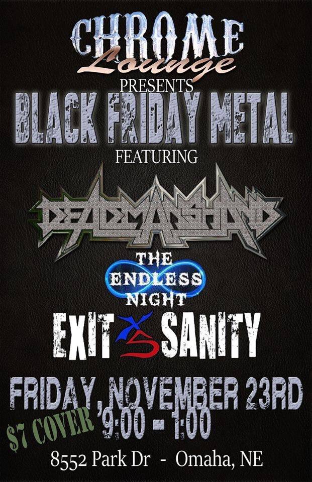 After you’ve returned from conquering your retail adversaries come out and rage with us 🤘🤘Black Friday Metal at the <a href="/ChromeLounge/">Chrome Lounge</a> . TONIGHT!