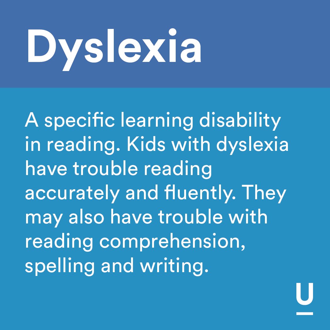 UnderstoodOrg's tweet photo. You've probably heard of #dyslexia, but what about these other similar-sounding issues? https://t.co/781rvSDmJP